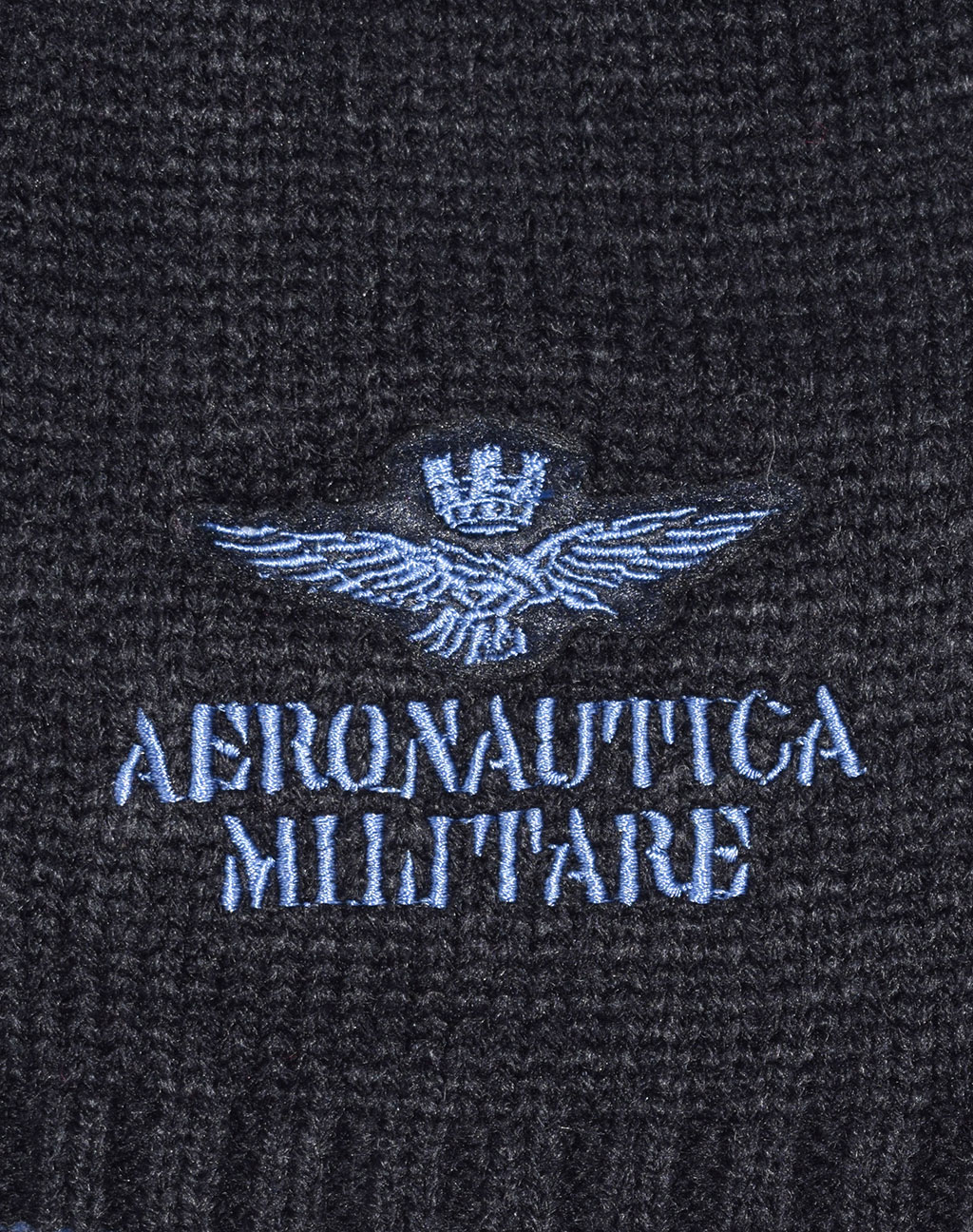 Шапка вязаная AERONAUTICA MILITARE FW 19/20 blue navy (CU 008)