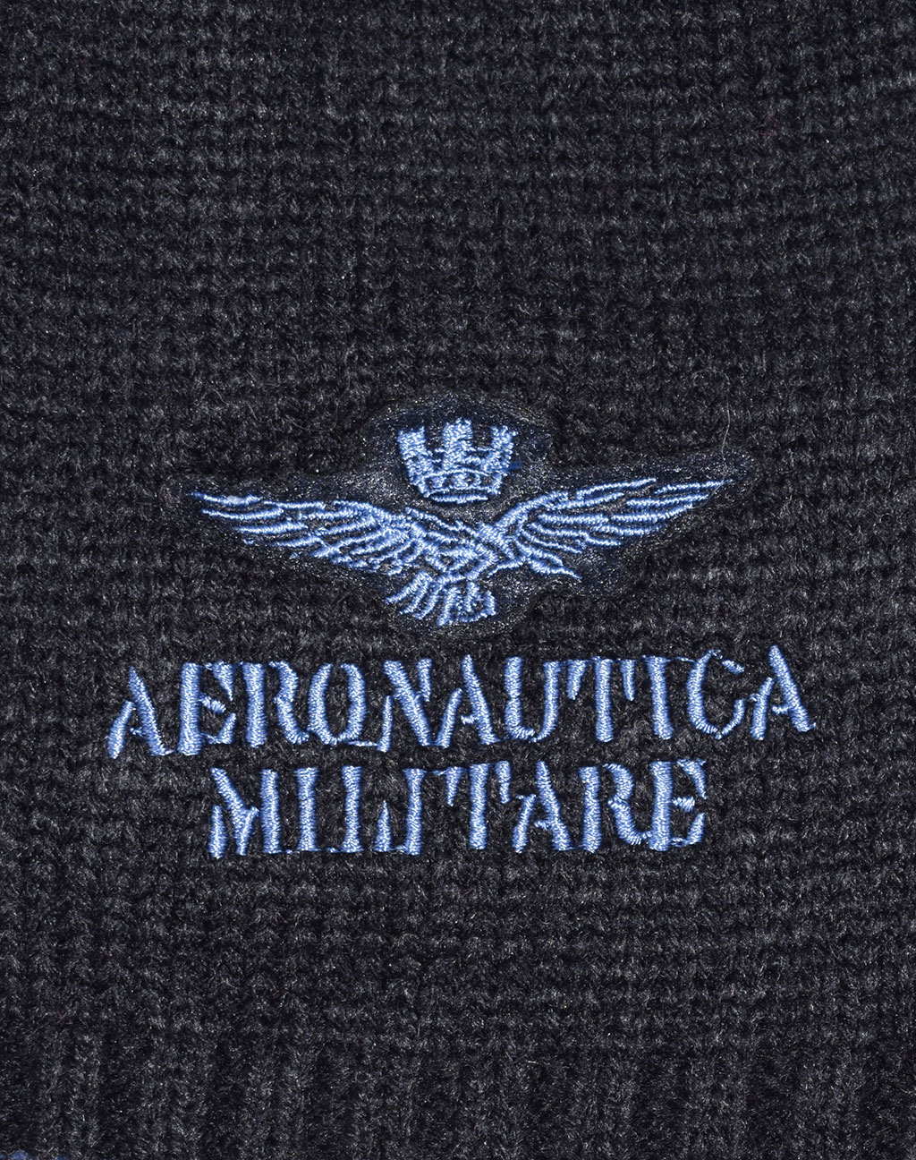 Шапка вязаная AERONAUTICA MILITARE FW 19/20 blue navy (CU 008) 