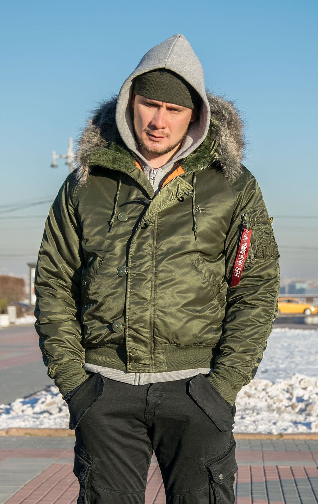 Аляска короткая ALPHA INDUSTRIES VF 59 N-2B dark green 