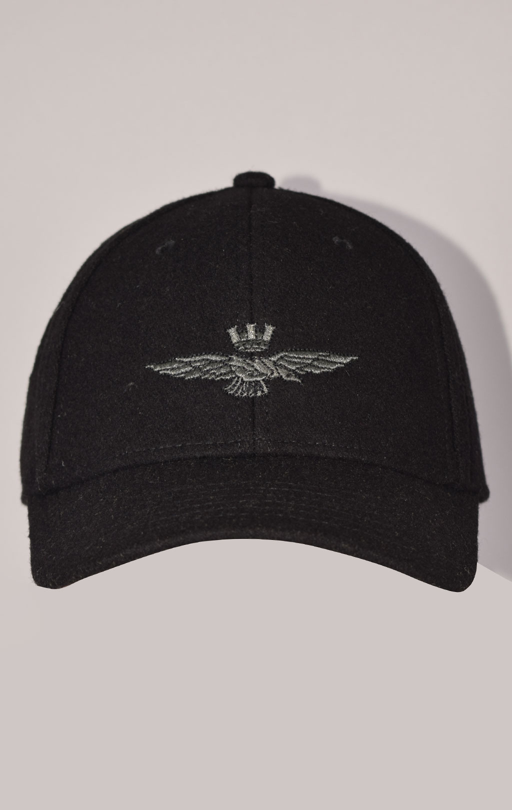 Бейсболка AERONAUTICA MILITARE шерсть FW 23/24/CN jet black (HA 1085) 