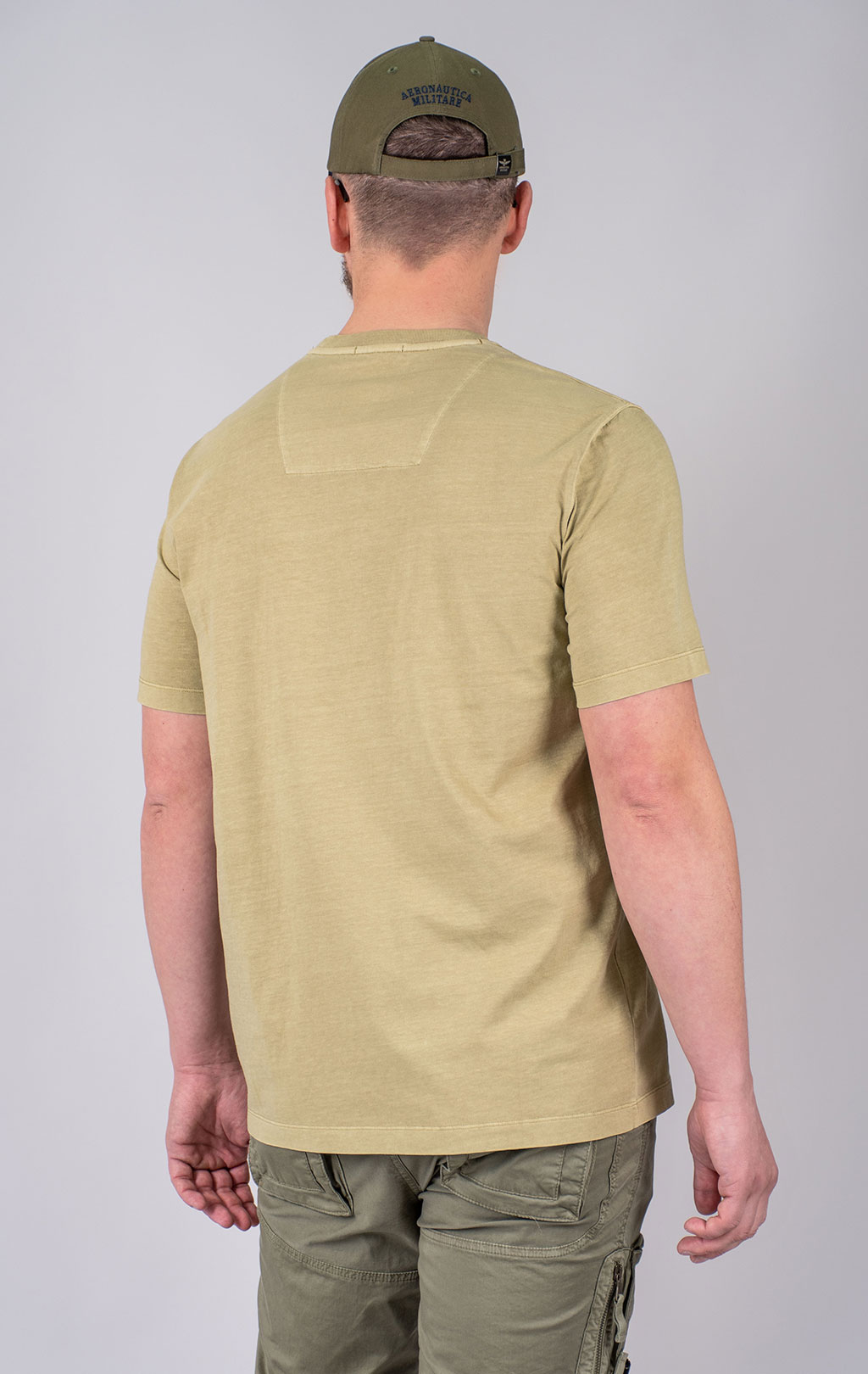 Футболка AERONAUTICA MILITARE SS 25 m/TR antelope beige washed (TS 2392) 