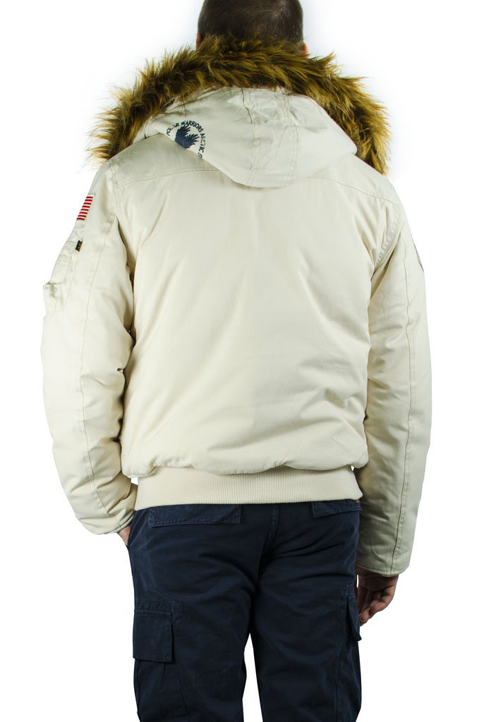 Аляска короткая ALPHA INDUSTRIES POLAR SV white off 