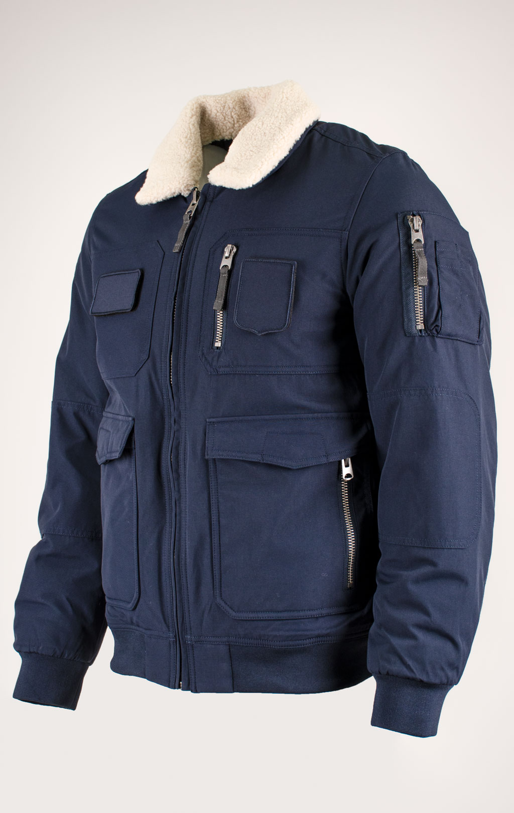 Куртка-пилот AERONAUTICA MILITARE big size FW 25/26/BD midnight blue (AB 3024) 