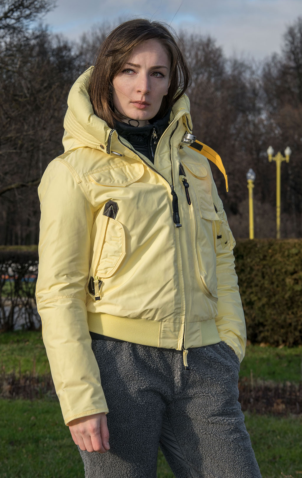 Женская куртка-аляска PARAJUMPERS GOBI BASE FW 21/22 dusty yellow 