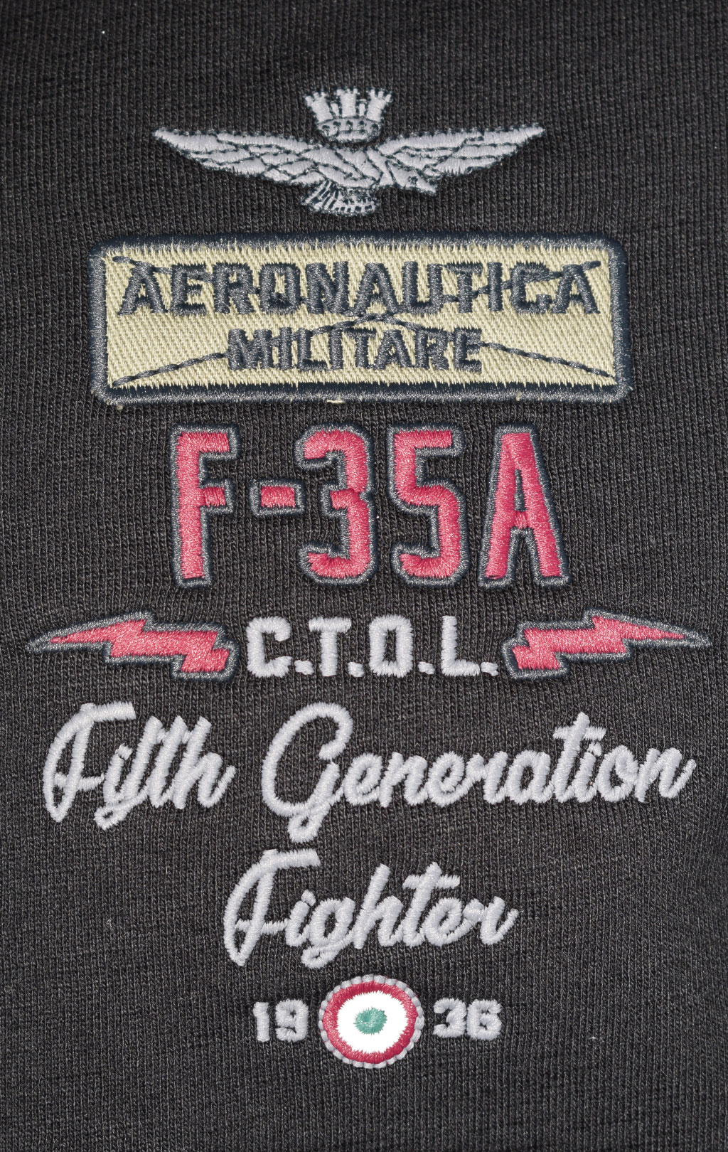 Олимпийка AERONAUTICA MILITARE FW 22/23/TR jet black (FE 1726) 