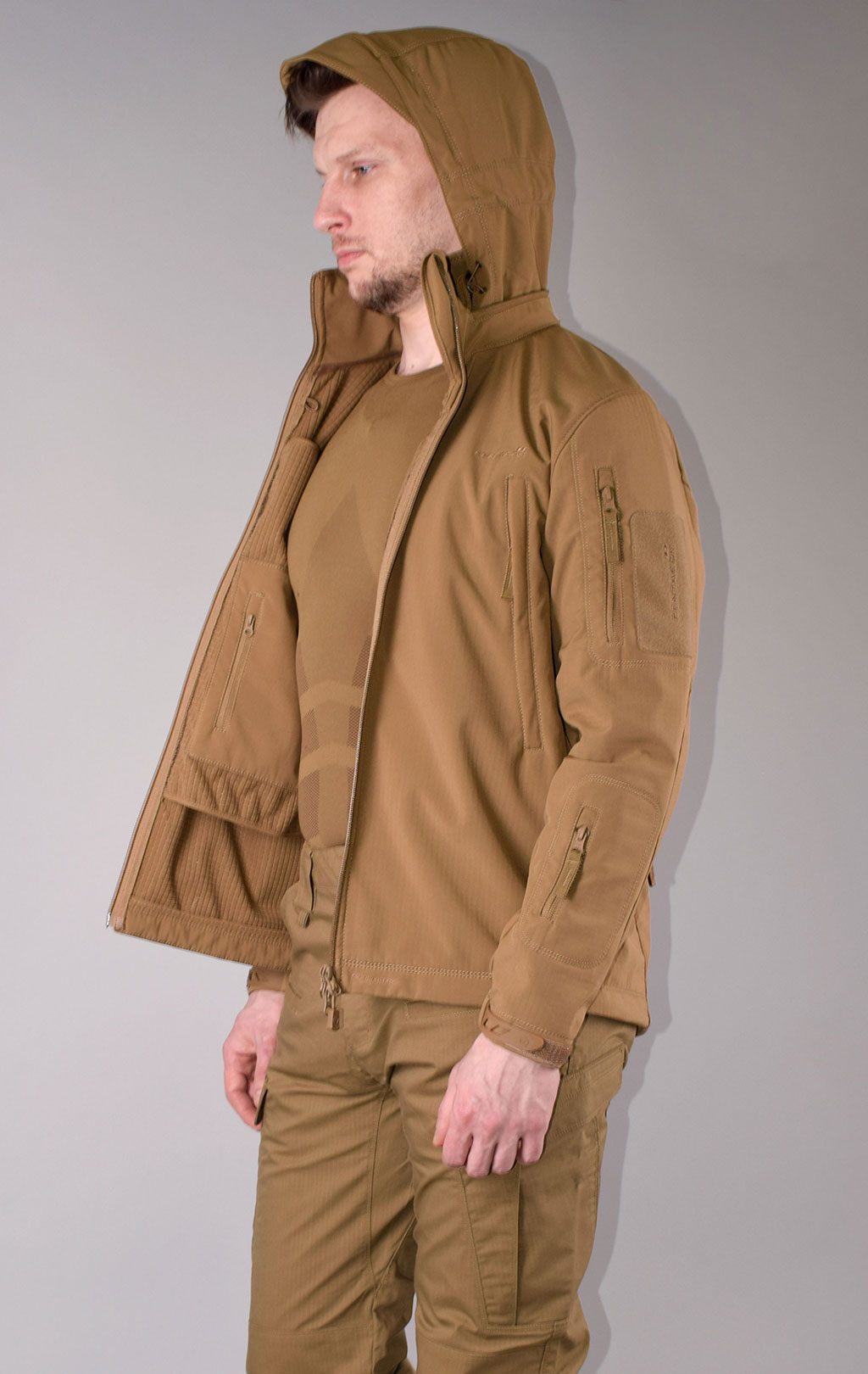 Куртка тактическая softshell Pentagon мембрана ARTAXES Soft Shell coyote 08011 