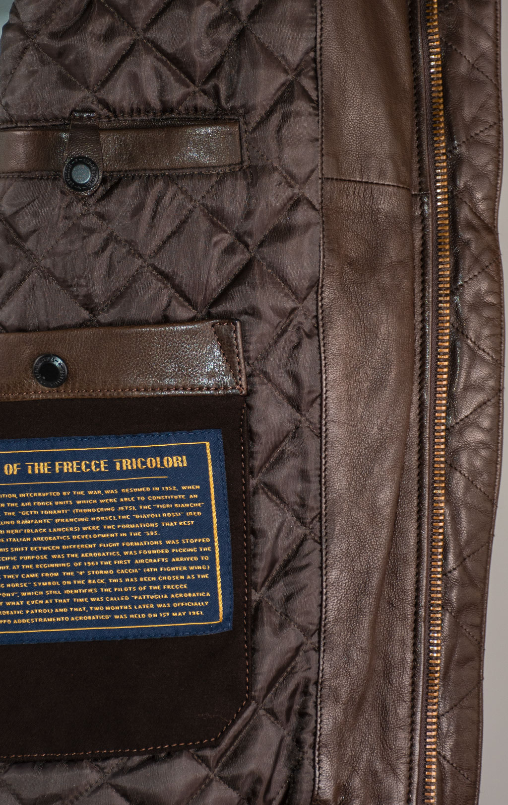 Куртка-пилот AERONAUTICA MILITARE кожа FW 25/26/IT marrone (PN 0846) 