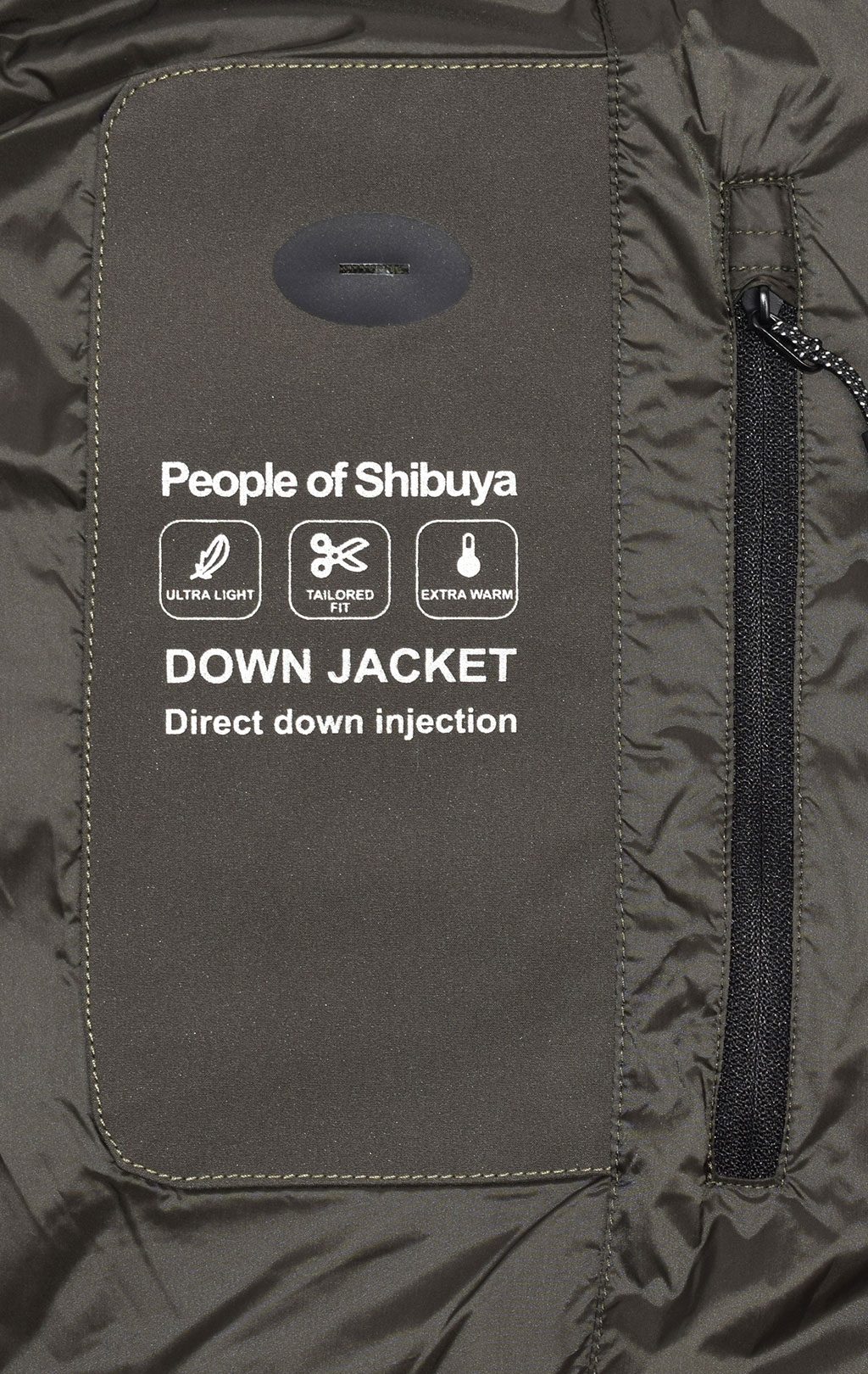 Куртка-пуховик PEOPLE OF SHIBUYA MATA FW 19/20 army olive 