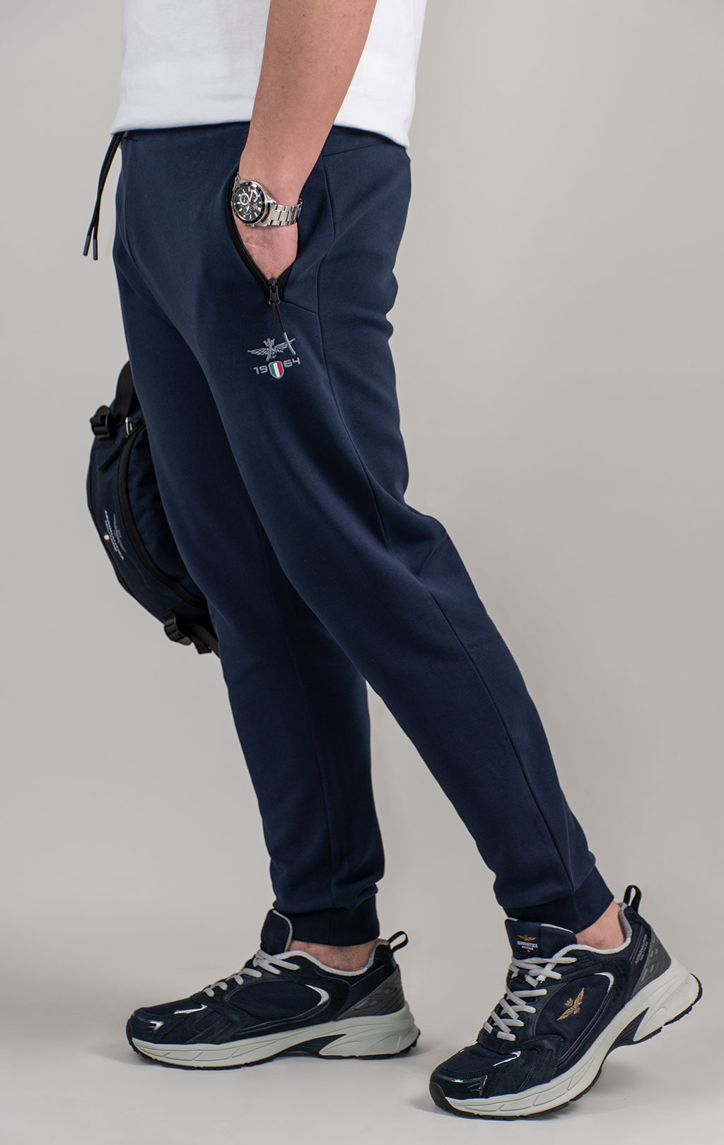Брюки спортивные AERONAUTICA MILITARE SS 25/TR blue navy (PF 965) 