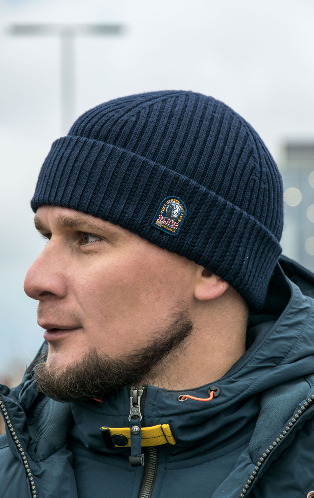 Шапка вязаная PARAJUMPERS RIB HAT FW 23/24 navy 