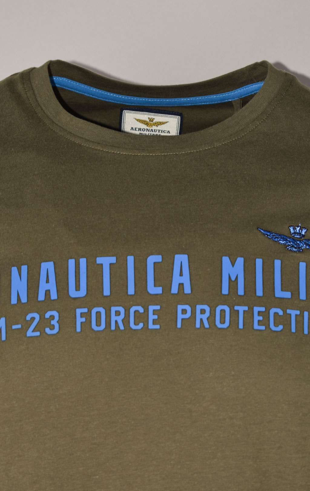 Футболка AERONAUTICA MILITARE SS 22/BD verde militare (TS 1942) 