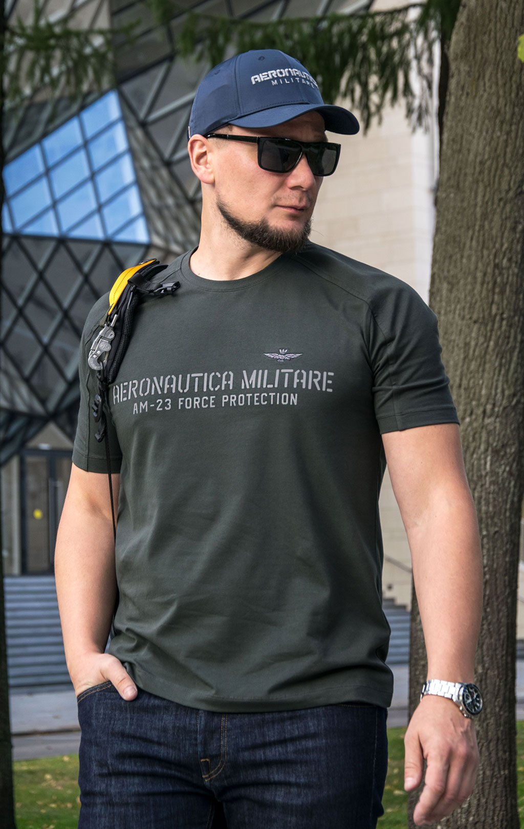 Футболка AERONAUTICA MILITARE FW 23/24/TR dark green (TS 2149) 