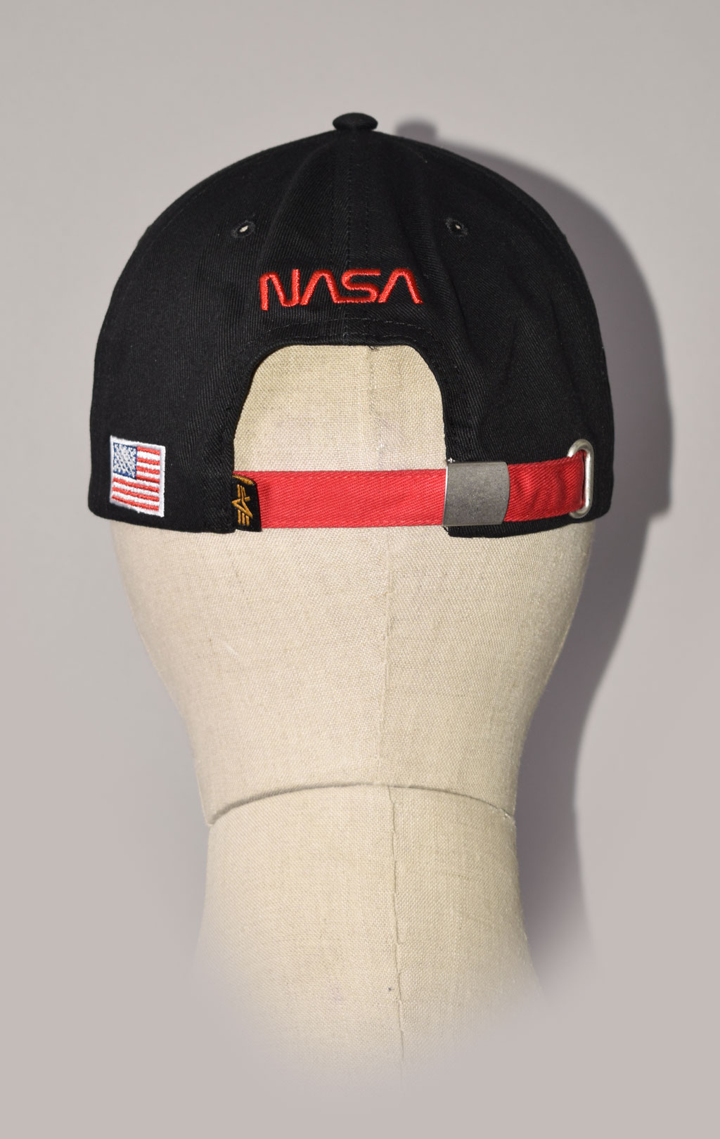 Бейсболка ALPHA INDUSTRIES NASA WORM LOGO CAP SS 23 black 