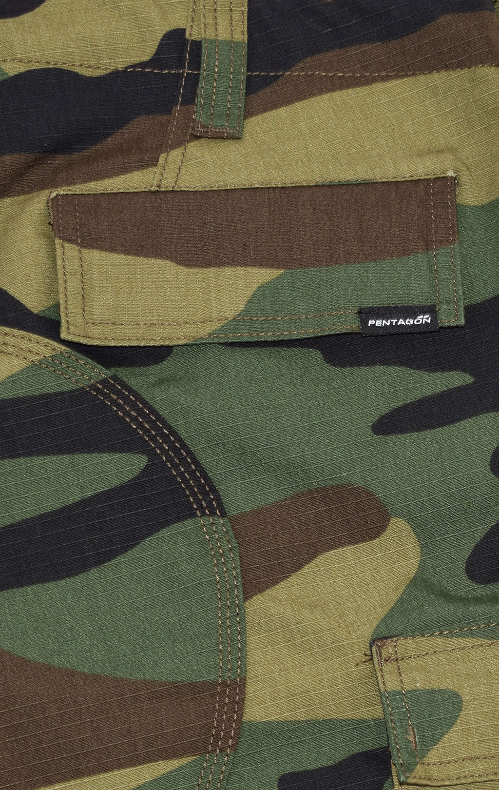 Шорты Pentagon BDU 2.0 хлопок35%/полиэстр65% Rip-Stop camo woodland(51) 05011 