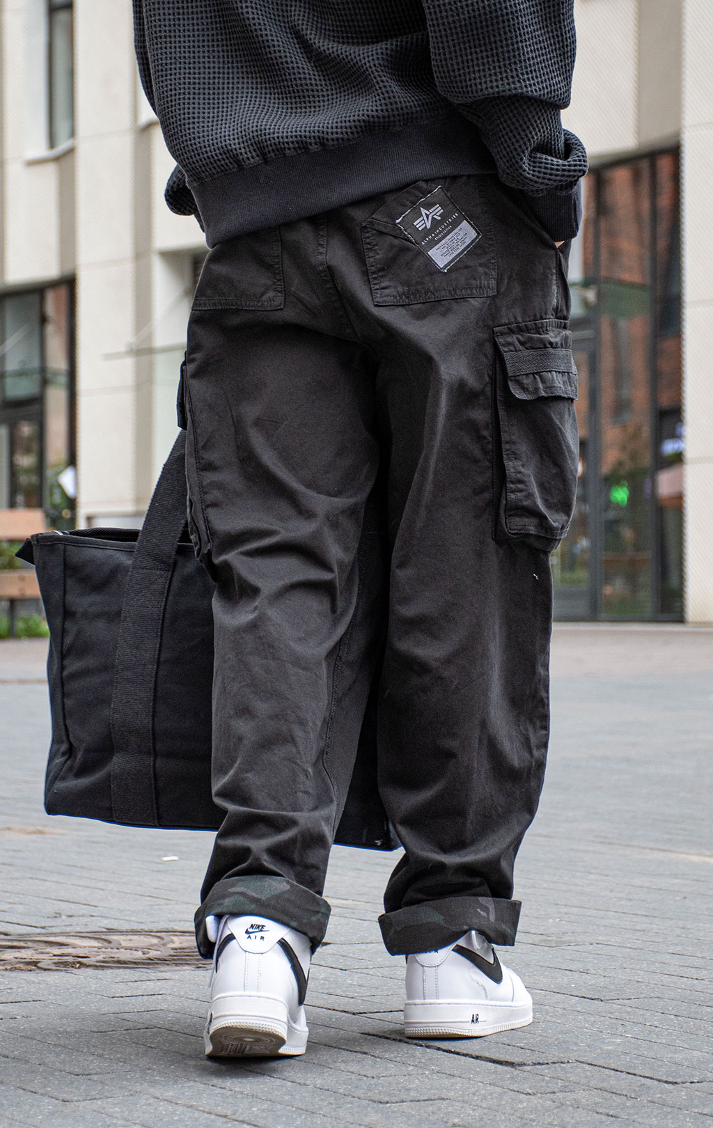 Брюки-карго ALPHA INDUSTRIES AVIATOR CARGO PANT black 