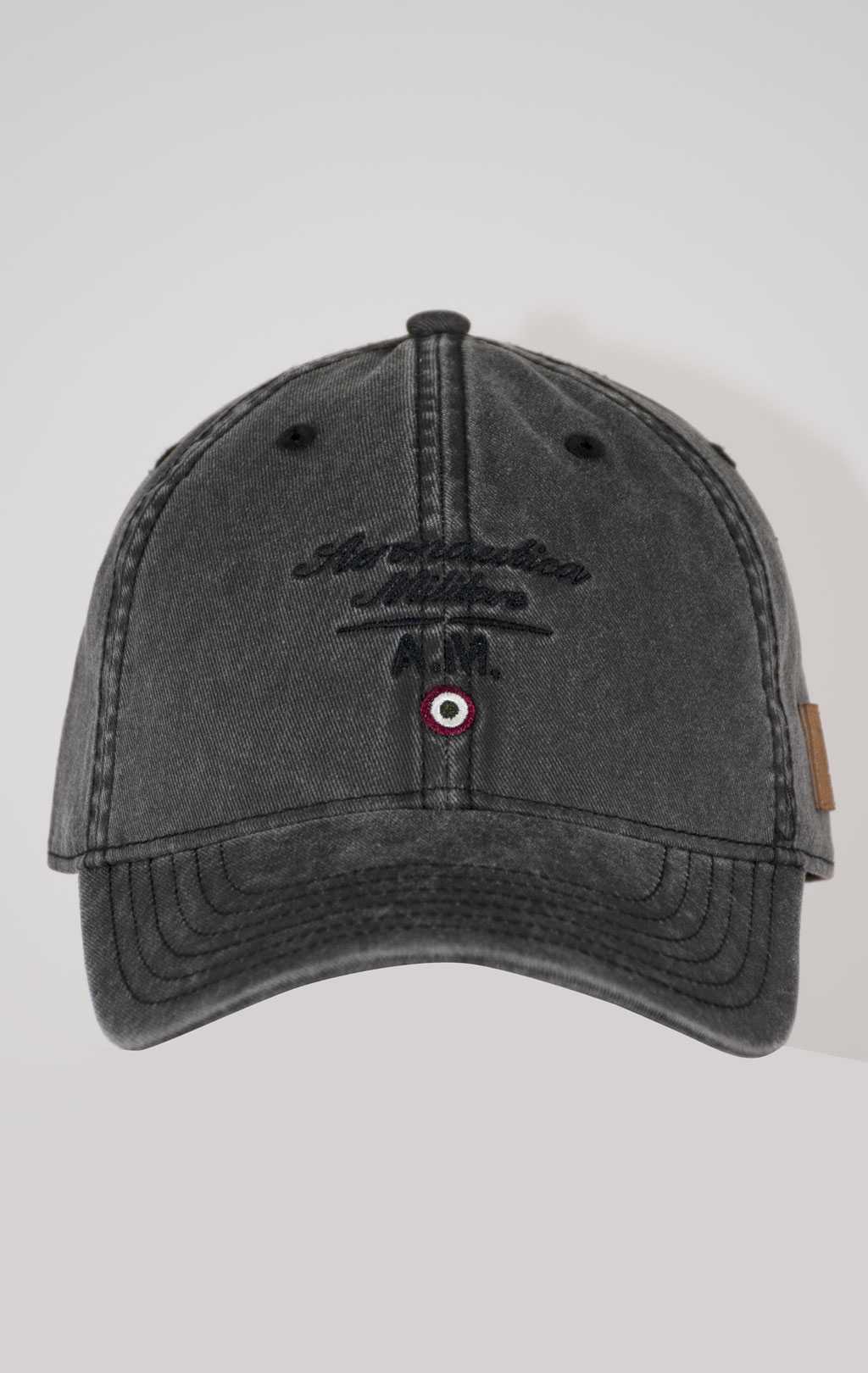 Бейсболка AERONAUTICA MILITARE SS 25 m/CN black washed (HA 1204) 