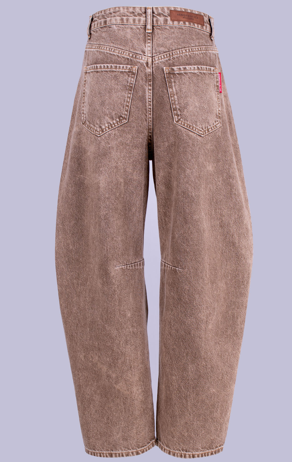Женские джинсы AERONAUTICA MILITARE BARREL FW 26/27/IT silver mink (PJ 0217) 