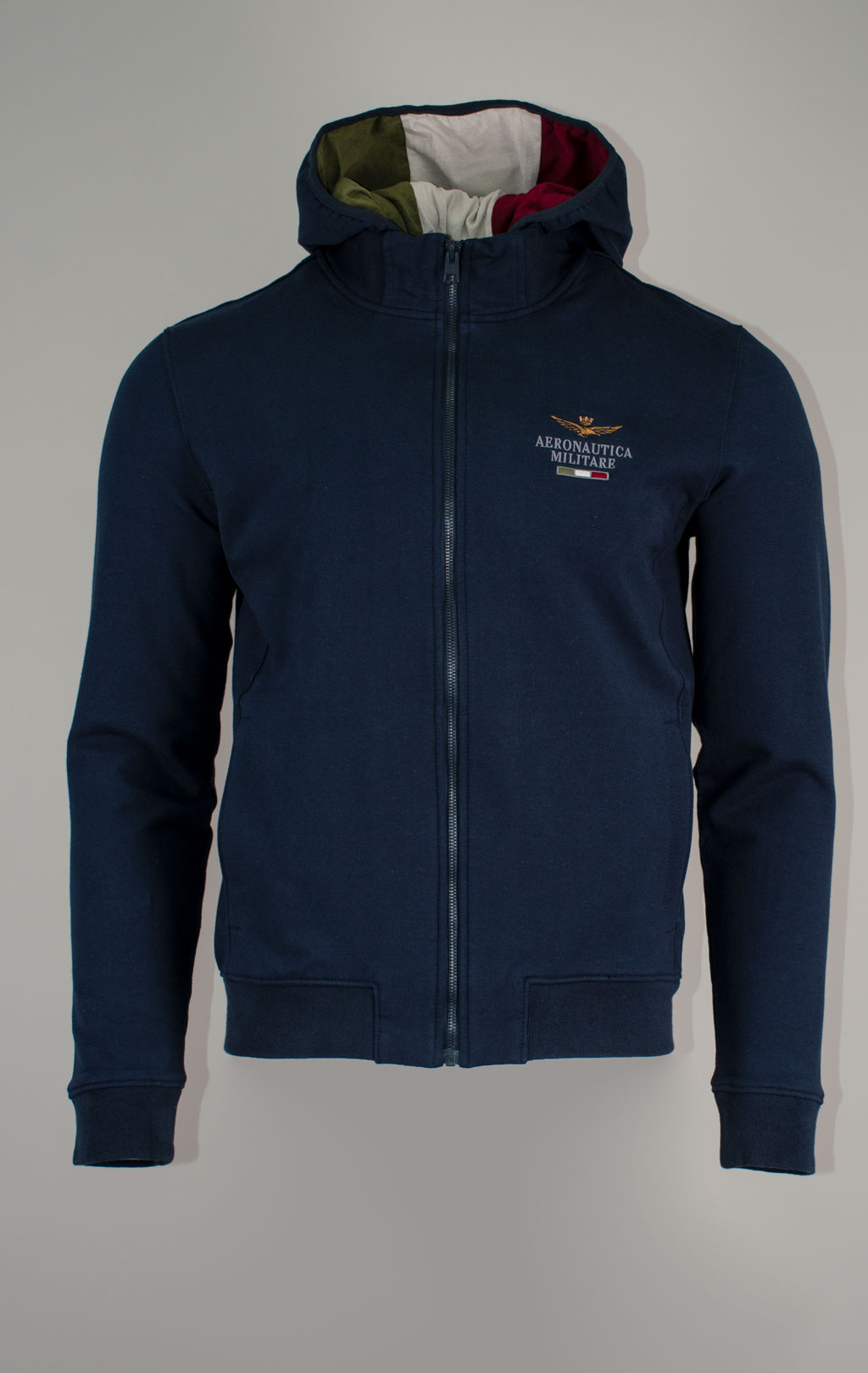 Толстовка с капюшоном AERONAUTICA MILITARE FW 25/26/BD blue navy (FE 2078) 
