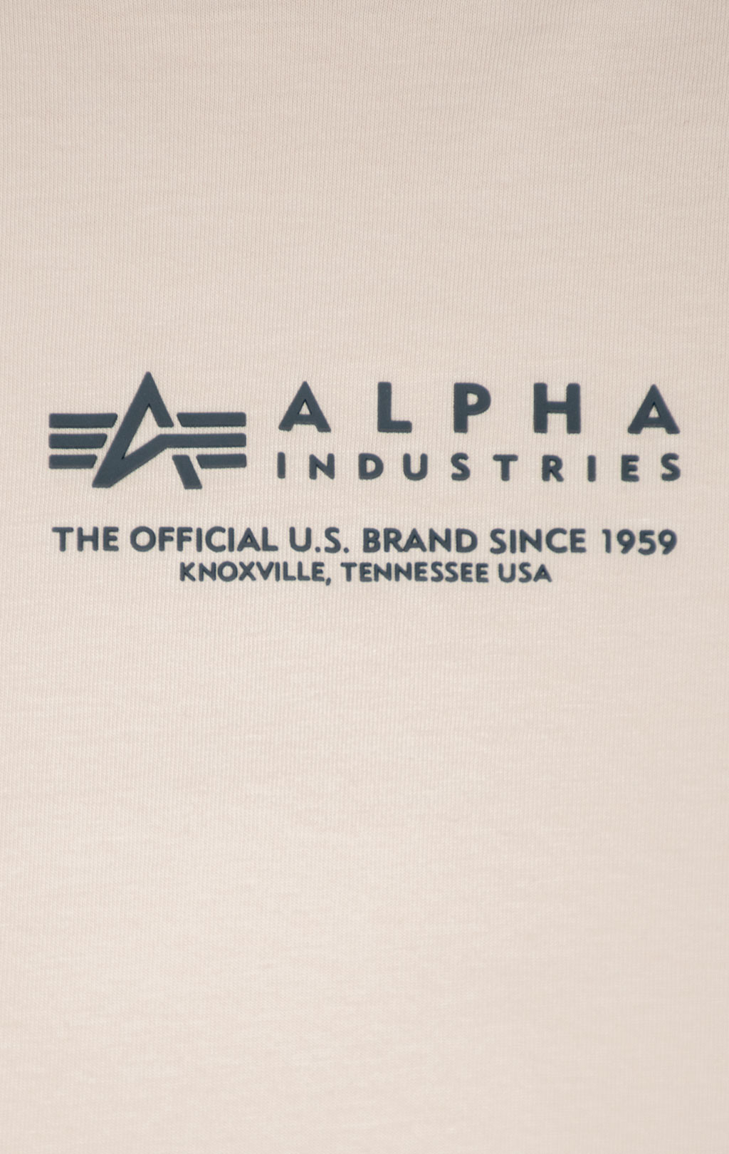 Футболка ALPHA INDUSTRIES ALPHA WORDING T jet stream white 