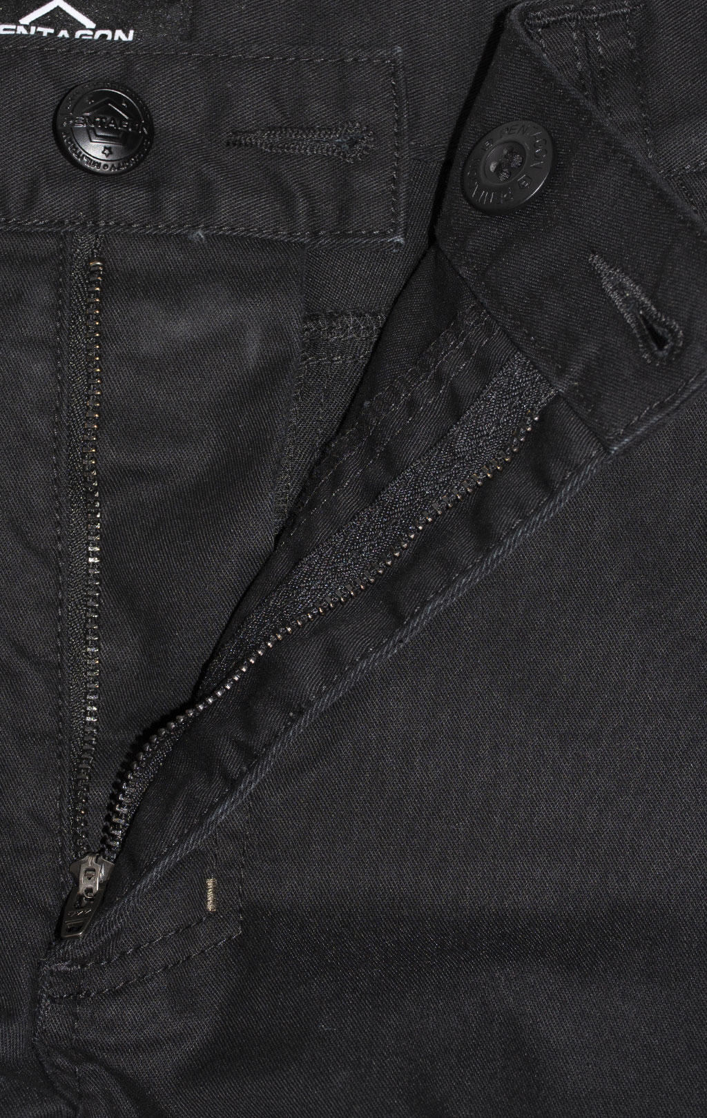 Брюки тактические Pentagon INVICTUS big size хлопок65%/полиэстр35% Twill black 05058 
