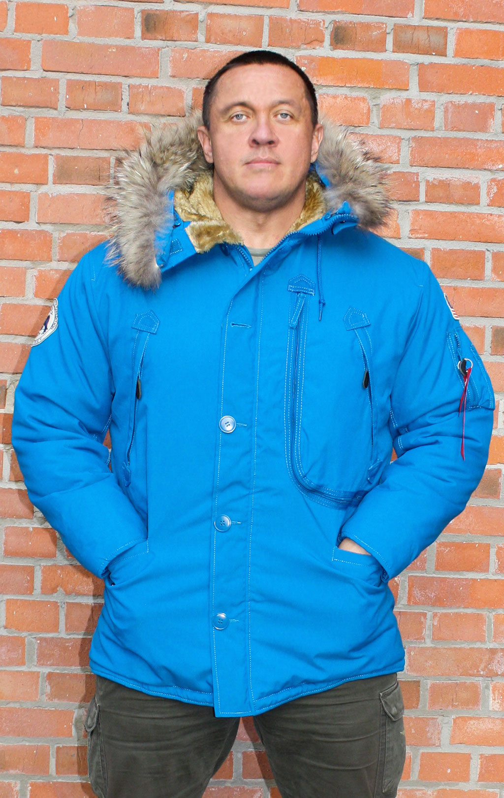 Аляска ALPHA INDUSTRIES POLAR натур. мех royal, купить в Интернет-магазине ForceAge.