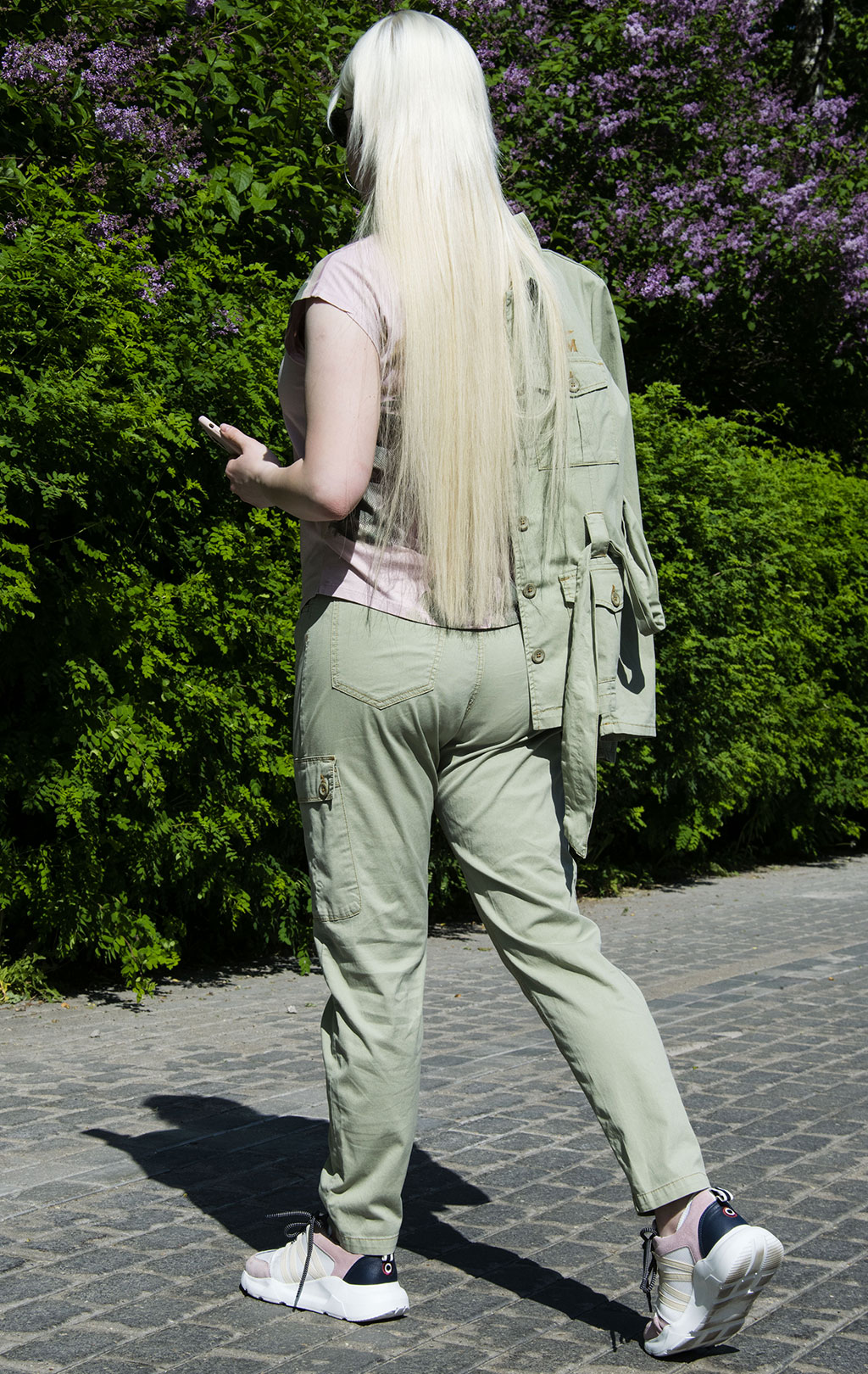Женские брюки-карго AERONAUTICA MILITARE SS 21/AL menta (PA 1448) 