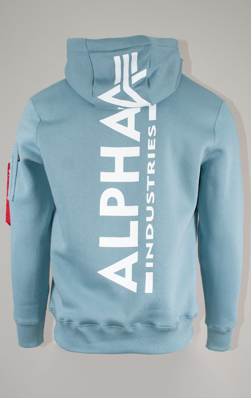Толстовка ALPHA INDUSTRIES BACK PRINT HOODY greyblue 