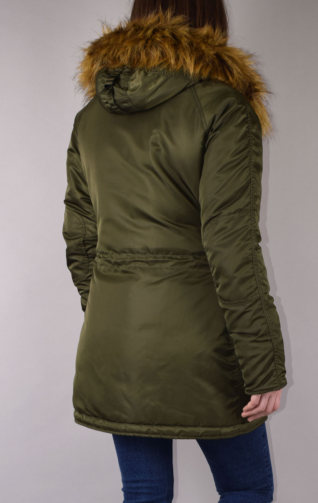 Женская аляска ALPHA INDUSTRIES VF 59 N-3B dark green 