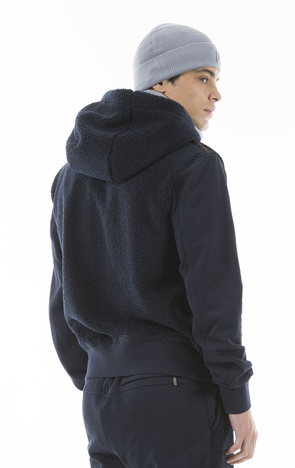 Толстовка с капюшоном PARAJUMPERS MOEGI на молнии FW 23/24 blue graphite 