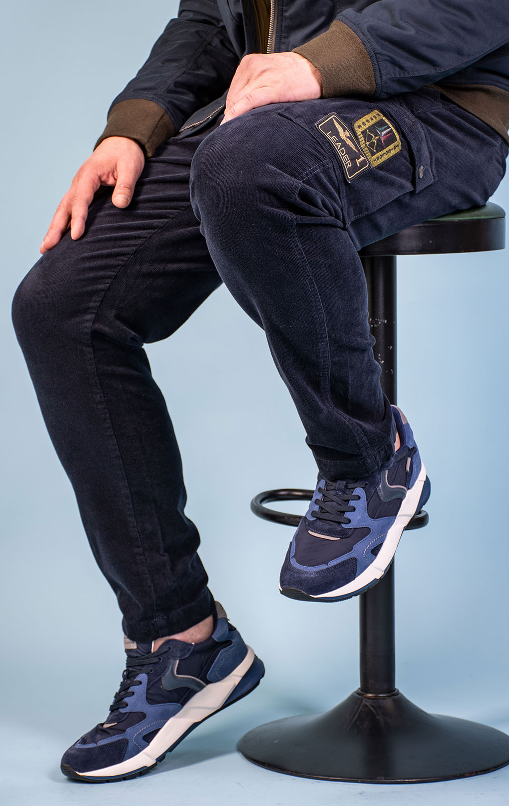 Кроссовки VOILE BLANCHE CLUB19 FW 25/26 navy/azure/grey 2018288 