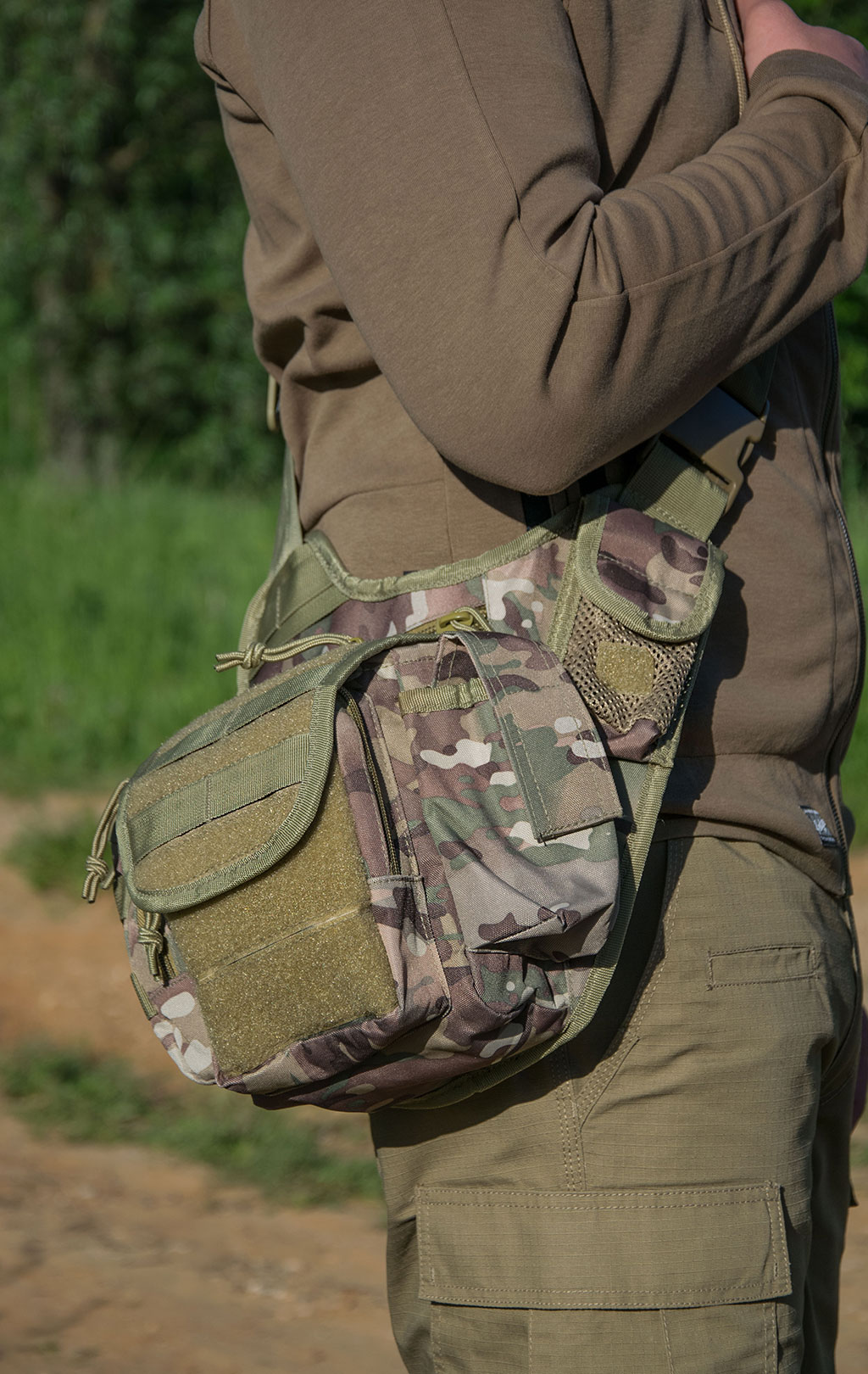 Mil Tec Sling Bag Multifunction 18x10x20 multicam ForceAge