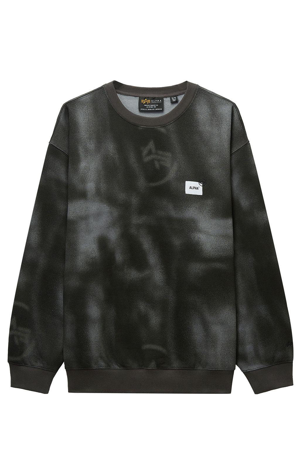 Свитшот ALPHA INDUSTRIES UNFRM WASHED CREWNECK FW 25/26 gray M001135 