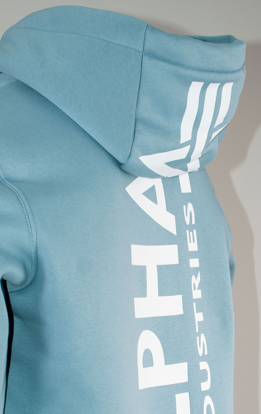 Толстовка ALPHA INDUSTRIES BACK PRINT HOODY greyblue 