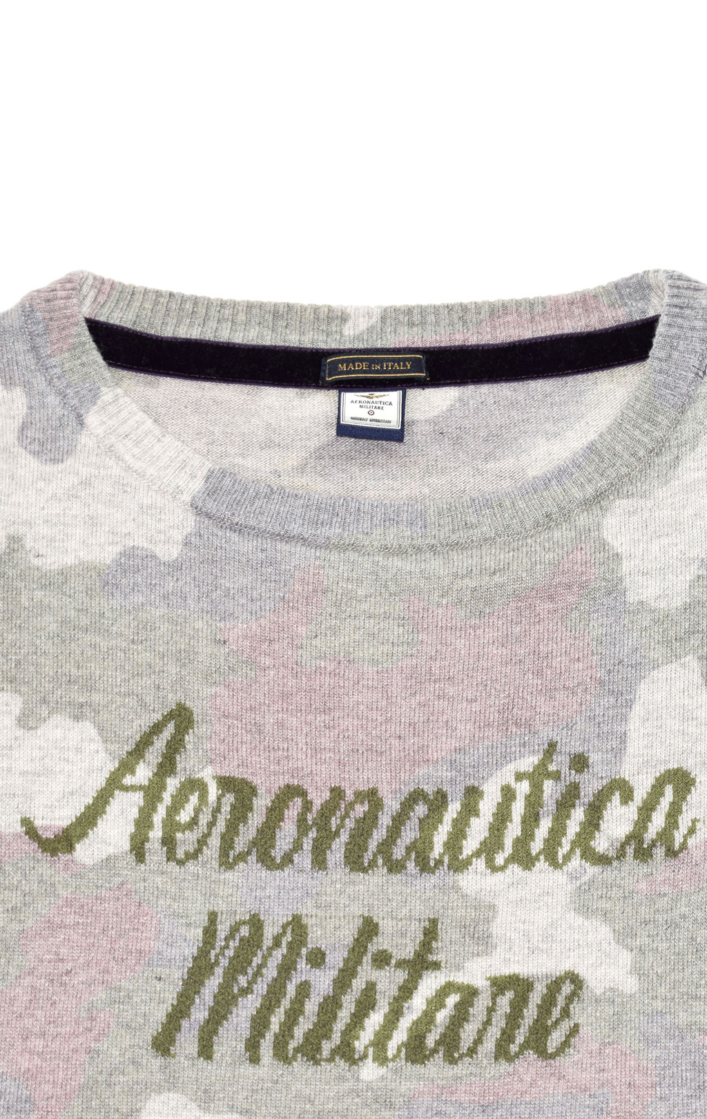 Женский пуловер AERONAUTICA MILITARE FW 20/21/IT camouflage viola/ghiaccio/militare (MA 1312) 