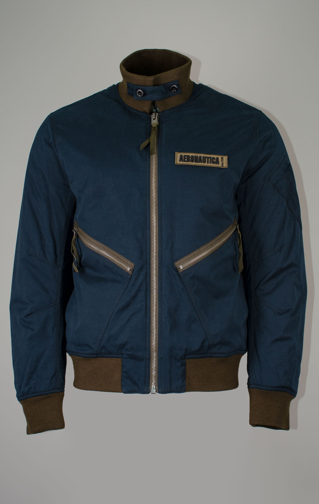 Куртка-бомбер AERONAUTICA MILITARE FW 25/26/CN midnight blue (AB 3000) 