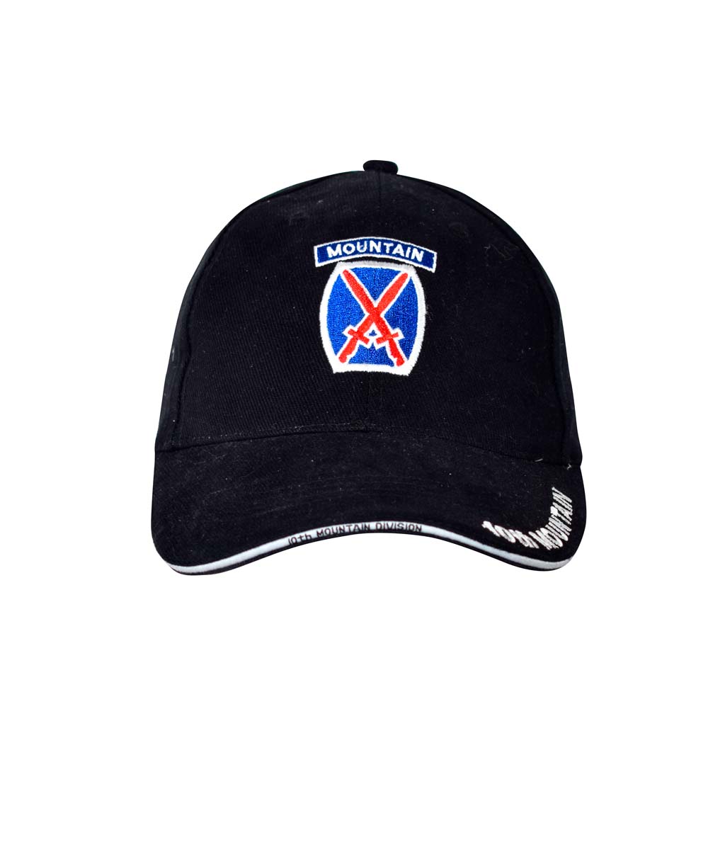 Бейсболка EC 10th MOUNTAIN DIVISION black (5448) 