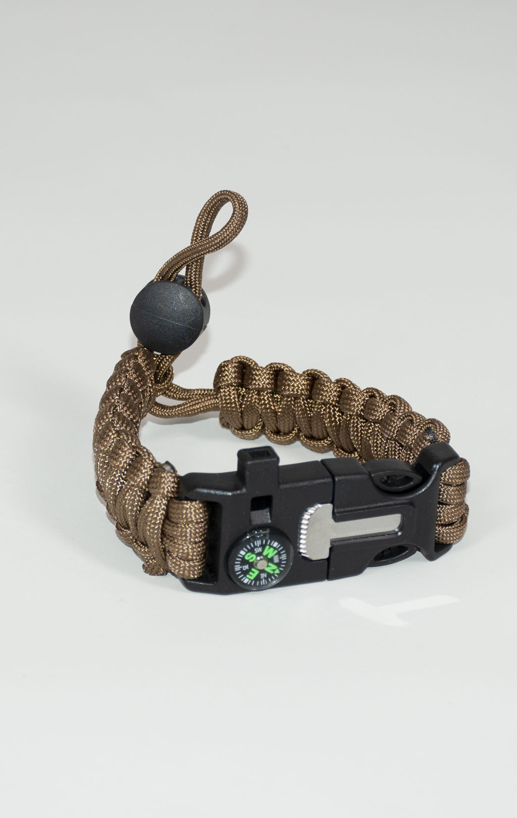 Браслет SABADO PARACORD огниво-компас-свисток-утяжка coyote sd-03 