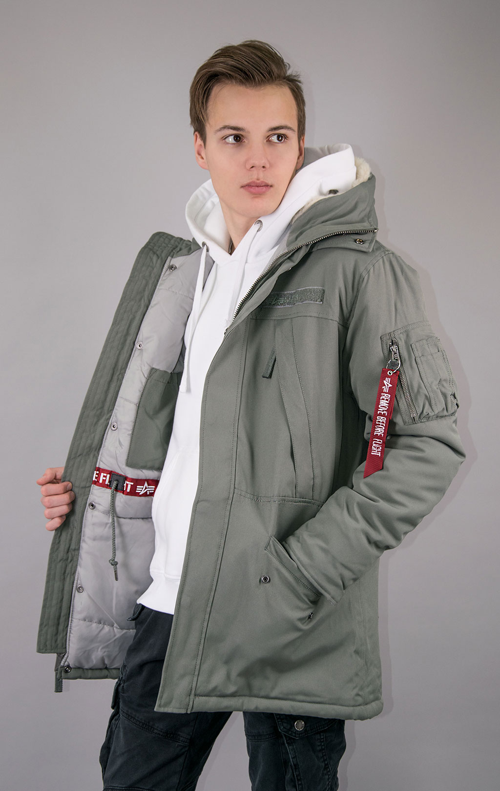 Аляска ALPHA INDUSTRIES EXPEDITION PARKA N-3B vintage green 