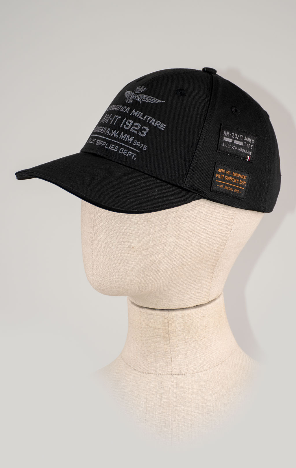 Бейсболка AERONAUTICA MILITARE FW 25/26/CN jet black (HA 1223) 