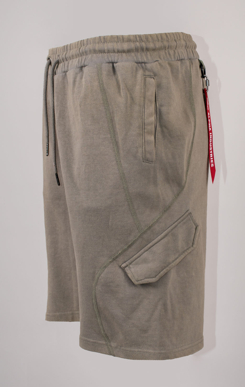 Шорты трикотажные ALPHA INDUSTRIES FRENCH TERRY SHORT SS 25 m mid gray 