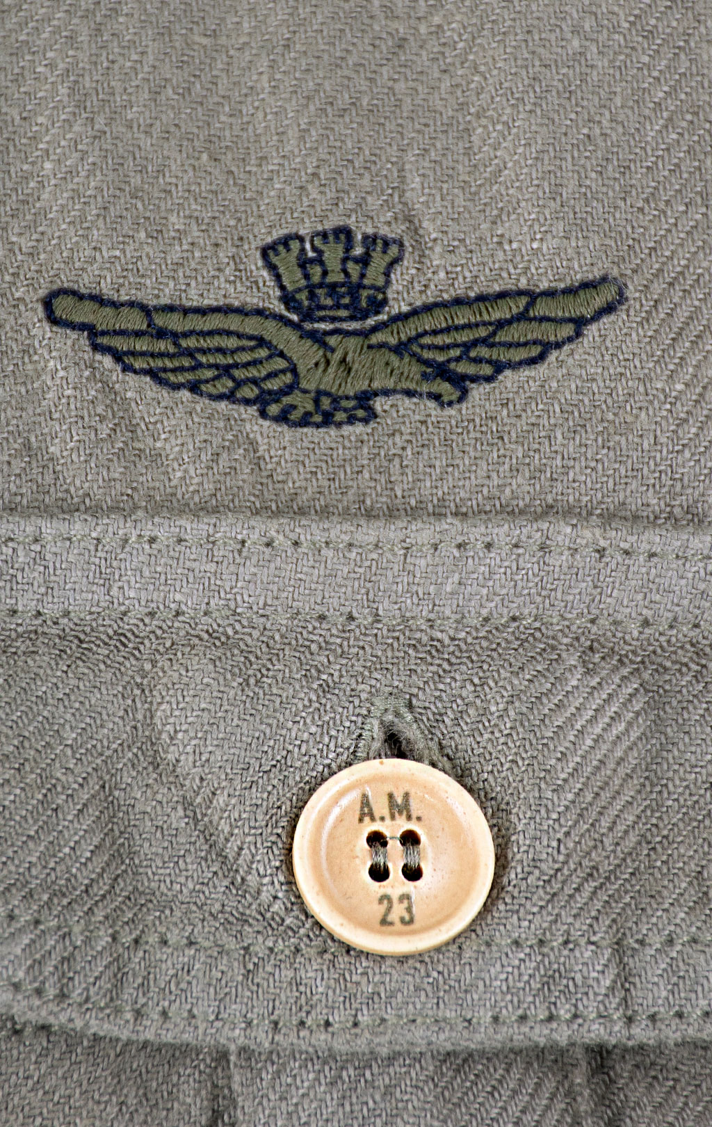 Рубашка AERONAUTICA MILITARE big size SS 26/IN lichen green (AC 0040) 