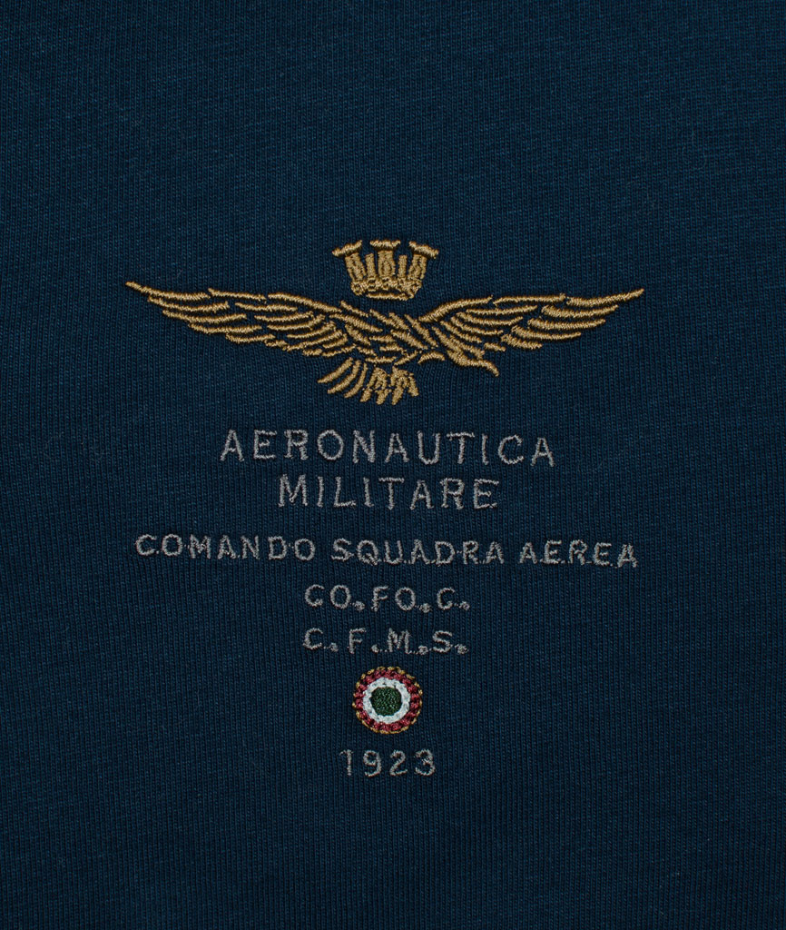 Поло-лонгслив AERONAUTICA MILITARE blue navy (PO 1174) 