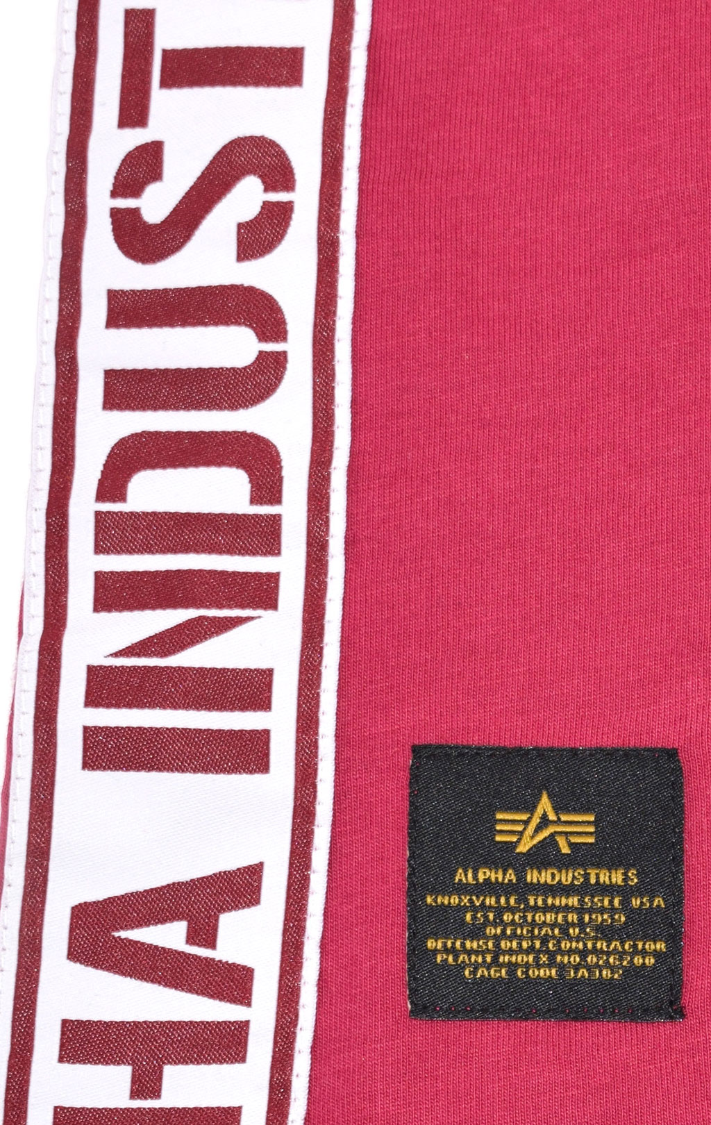 Женская футболка ALPHA INDUSTRIES AL TAPE T major red 