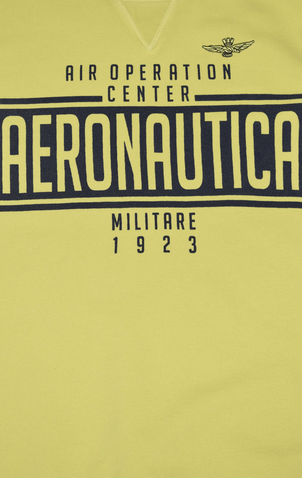 Свитшот AERONAUTICA MILITARE SS 22/IN sunny lime (FE 1658) 