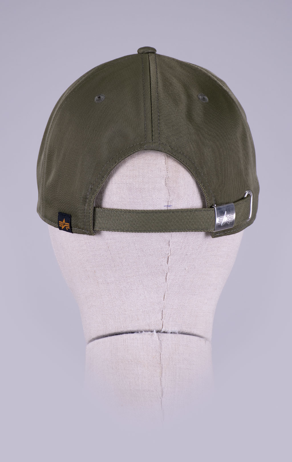 Бейсболка ALPHA INDUSTRIES METAL LABEL CAP dark olive 