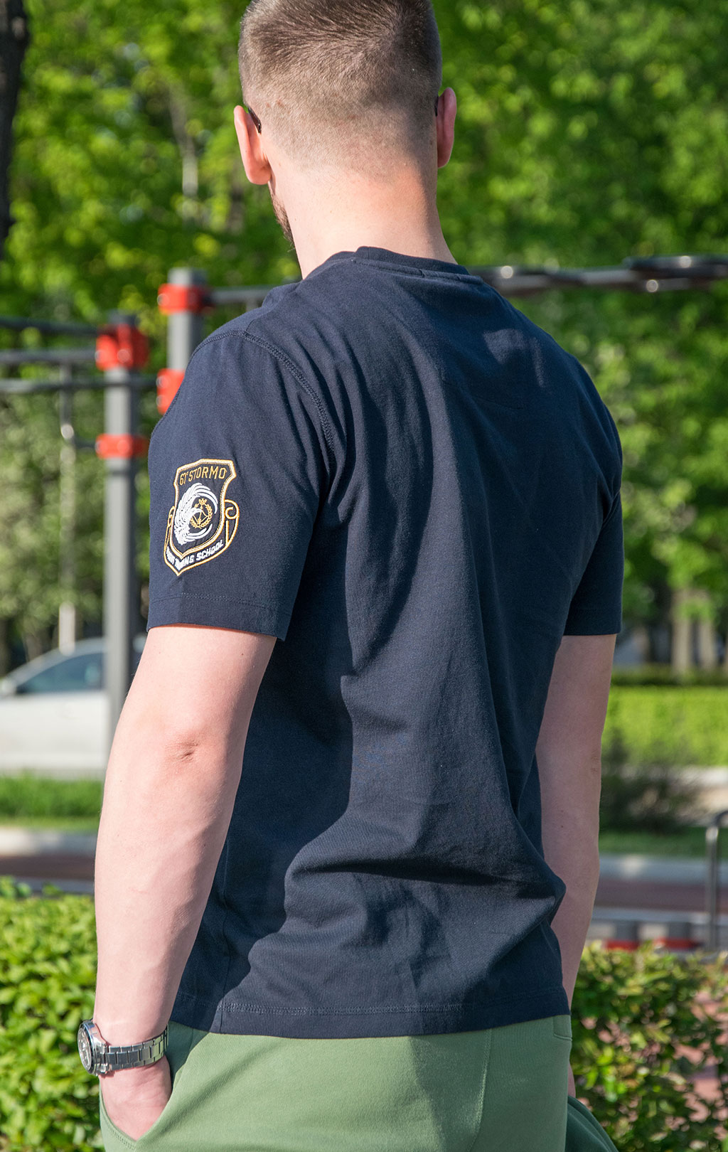 Футболка AERONAUTICA MILITARE SS 23/TR blue black (TS 2055)