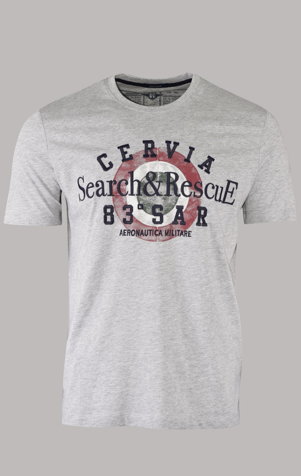 Футболка AERONAUTICA MILITARE SS 23/BD grigio melange (TS 2085)