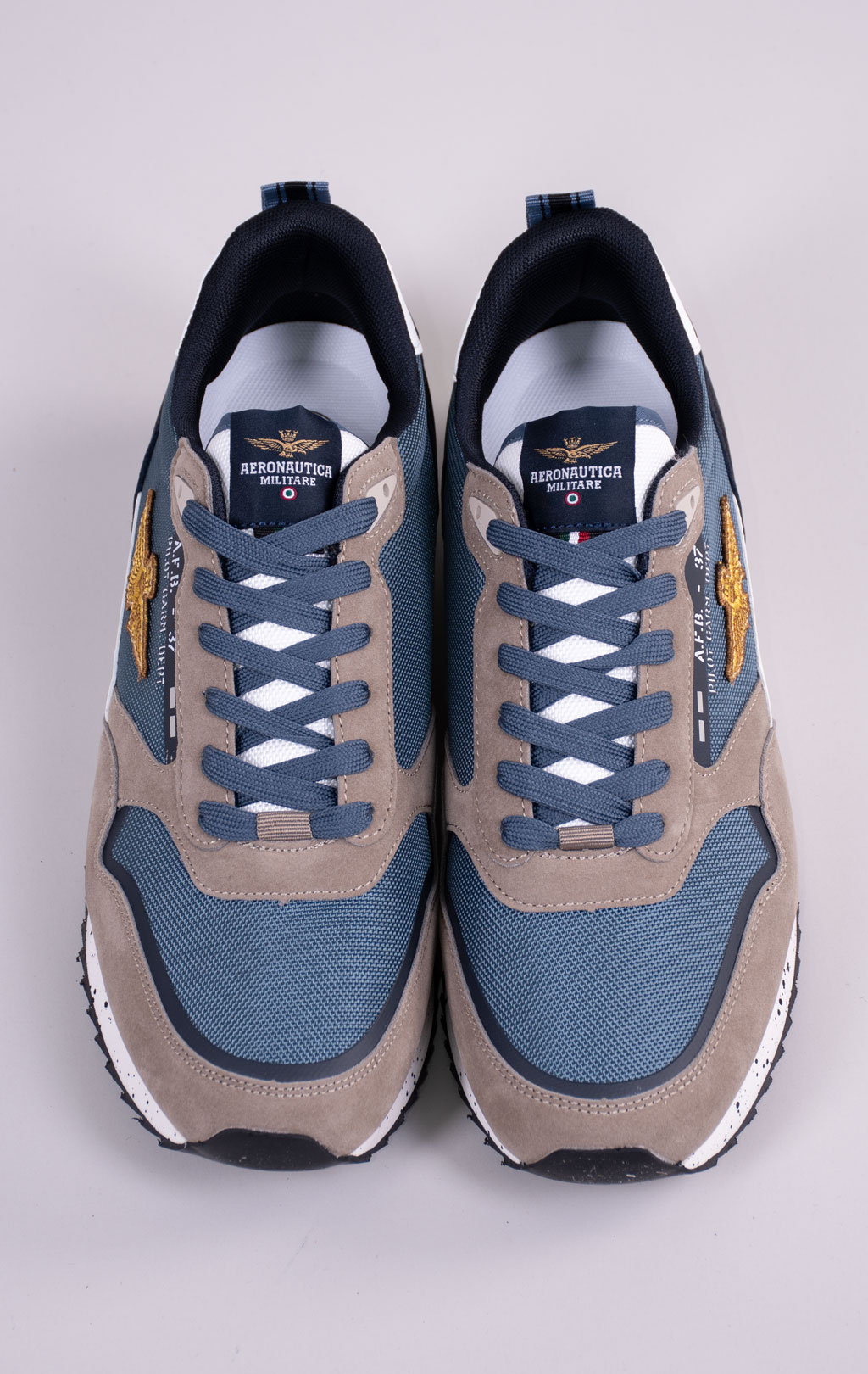 Кроссовки AERONAUTICA MILITARE (SC 0288) SS 26/CN multicolor jeans/sabbia 