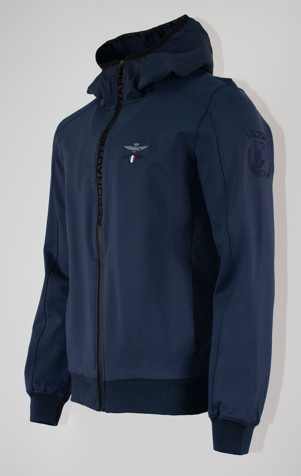 Толстовка с капюшоном AERONAUTICA MILITARE SS 25 m/BD blue navy (AF 497) 