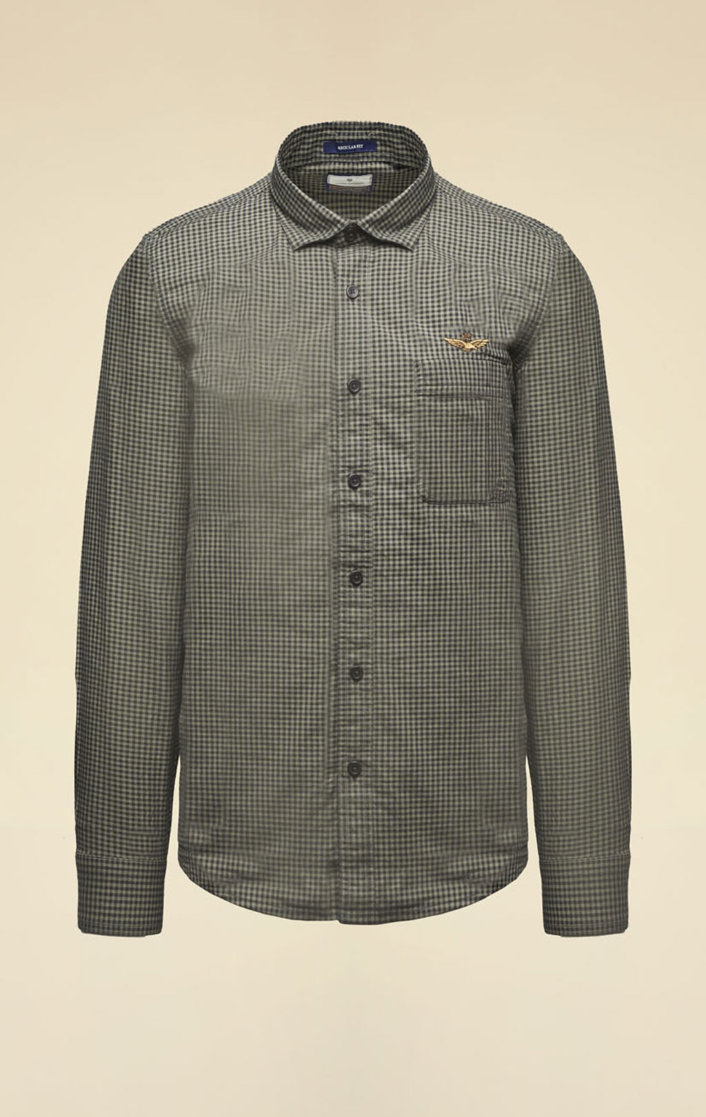 Рубашка AERONAUTICA MILITARE FW 26/27/IN green small checked (CA 1333) 
